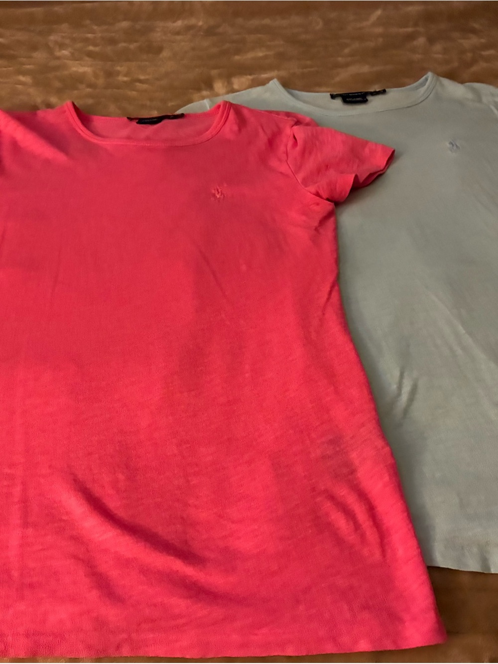 Ralph Lauren Short Sleeve Tees (2) - Bright Pink and Blue